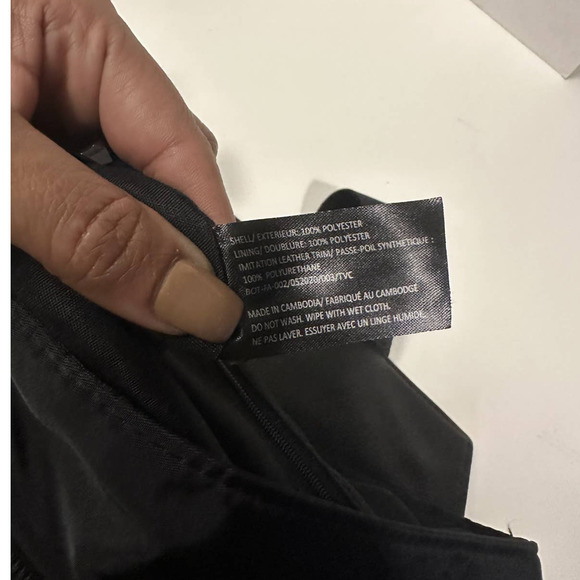 NWT Botkier New York Black Faux Leather Trigger Nylon Bag Mini Backpack - Picture 9 of 13